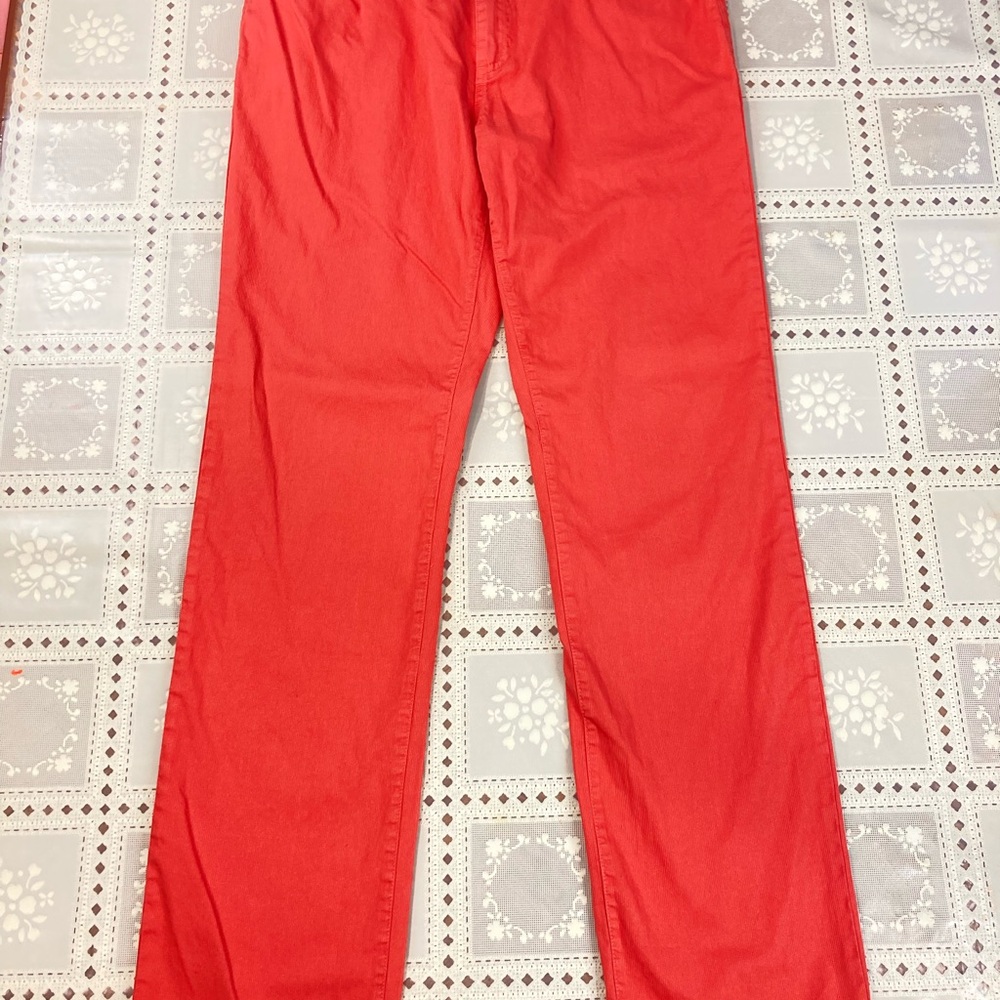 Grayers Orange Lightweight Pin Cord Straight Jeans Tag  measured Size 32x32